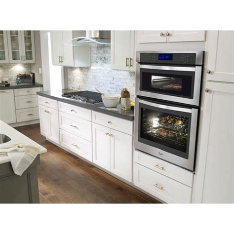 Whirlpool WOC97ES0ES 30" Stainless Steel Built-In Combination Microwave/Wall Self-Cleaning Oven ...