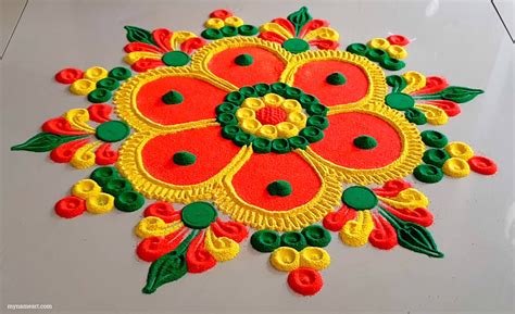 Happy New Year Rangoli, Rangoli Design Gallery