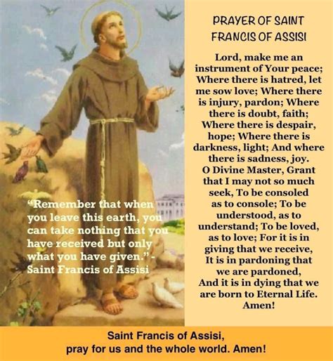 Prayer to St Francis of Assisi – Keash Parish