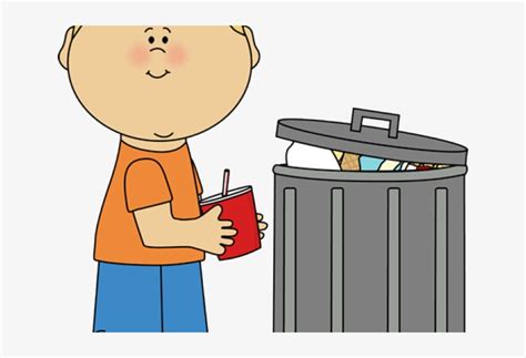 Throwing Away Trash Clipart