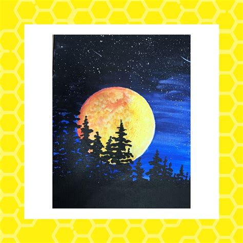 Harvest Moon Painting: BYOB - Busy Bees Pottery & Arts Studio Springfield