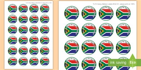 I Am Proud to be South African Stickers (teacher made)