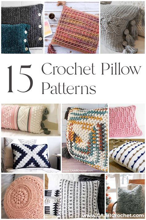 15 Crochet Pillow Patterns - Cute As A Button Crochet