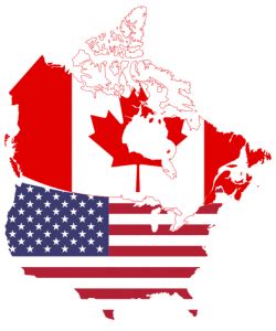 us-canada-flag-map