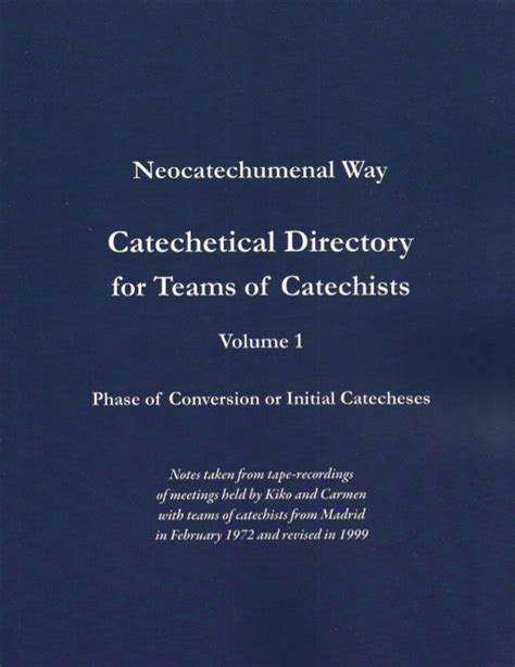 Problems with the Initial Catechesis of the Neocatechumenal Way - The ...