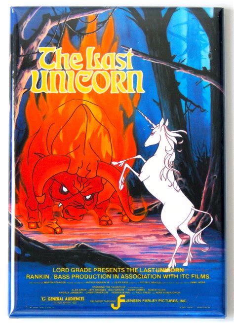 The Last Unicorn Movie Poster Fridge Magnet - Etsy | The last unicorn ...