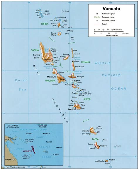 Vanuatu Maps | Printable Maps of Vanuatu for Download