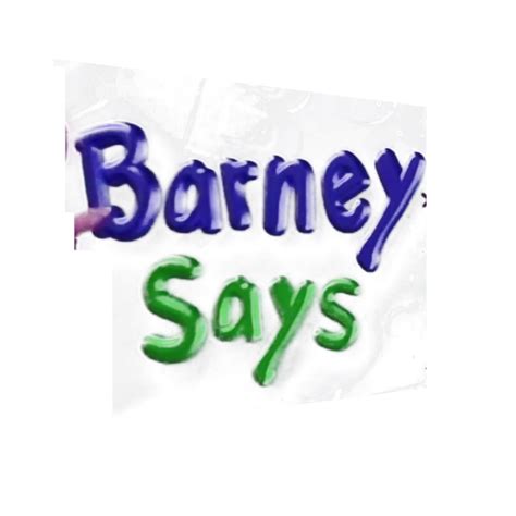 Barney Says - Logo - Season 3 by kadenmod9stheroblox on DeviantArt