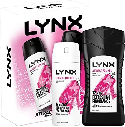 Lynx Attract for Her Duo Gift Set (150ml Body Spray + 225ml Body Wash ...