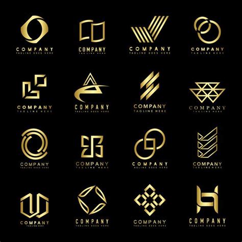 Free Vector | Set of company logo design ideas vector | Design de ...