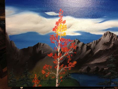 Colorado flag art. Oil painting. Colorado art. Aspens in the Mountains. my original art. . mf ...