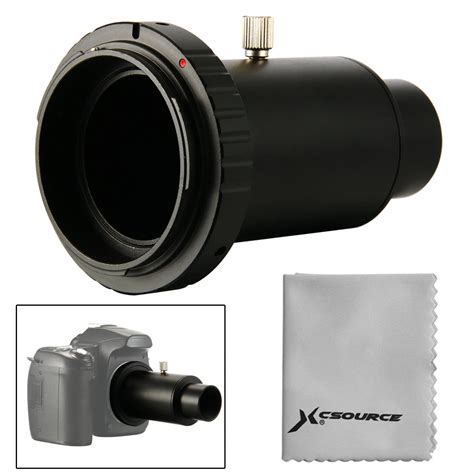 T T2 Lens Mount Adapter for Canon EOS SLR Camera + 1.25" Telescope Mount Adapter Extension Tube ...