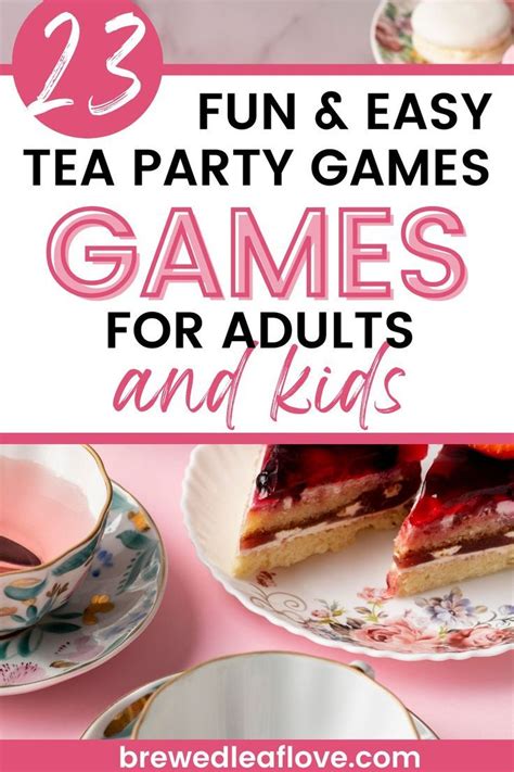 23 tea party games for kids and adults – Artofit