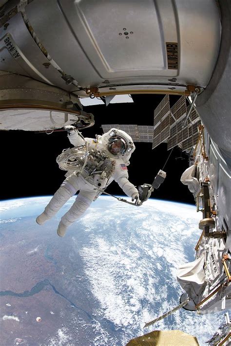 Iss Spacewalk Photograph by Nasa/science Photo Library - Fine Art America