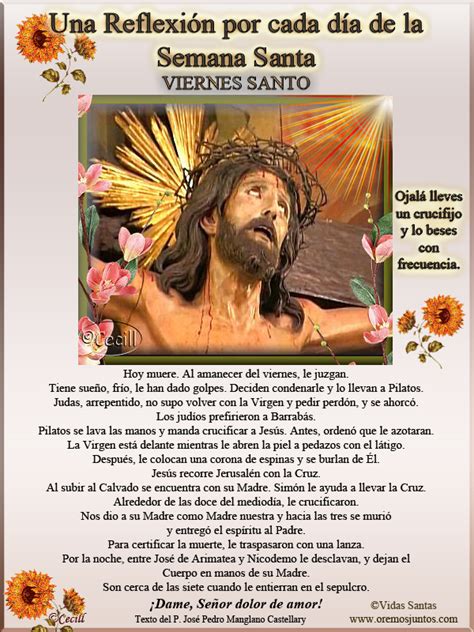 Vidas Santas: Una Reflexión por cada día de la Semana Santa VIERNES SANTO