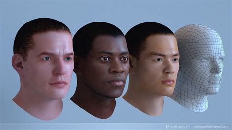 3D Human Head Morphing Animation by Adrian Spitsa at Coroflot.com