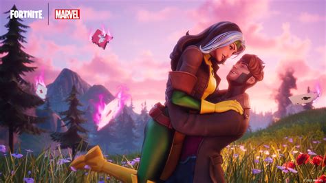 X-Men Rogue & Gambit Make New Memories on the Fortnite Island