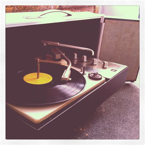 Vintage Record Player for Classic Rock Albums