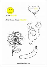 Yellow Coloring Pages sketch template