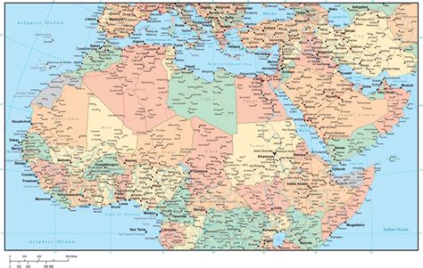 Northern Africa Map