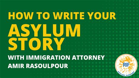 How to Write Your Asylum Story — RIF Asylum Support