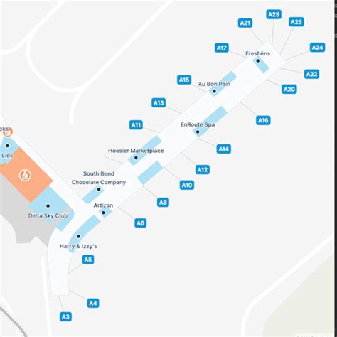 Indianapolis Airport Main Terminal Interactive Map & Guide