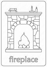 Free Printable Fireplace Coloring Pages sketch template
