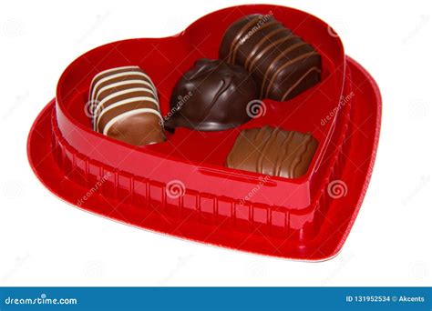 Heart Shaped Box Of Chocolates Stock Photo - Image of love, background ...