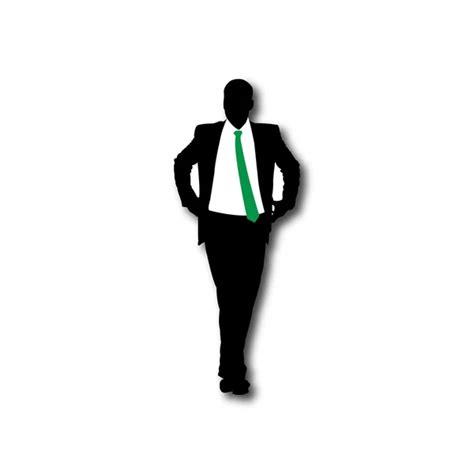 Businessman Vector Silhouette — Stock Vector © bojpav #118074048