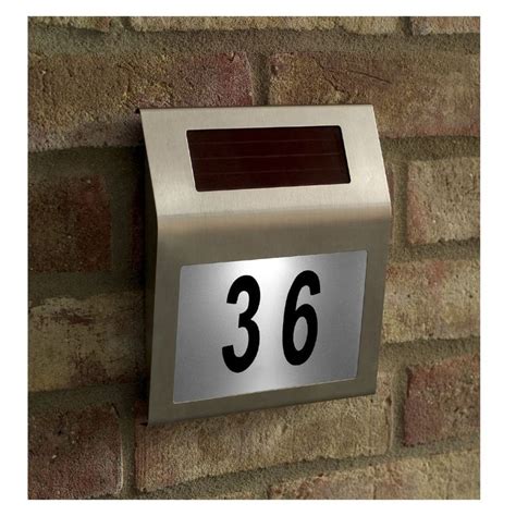 Solar House Number Light / $13.50 / Masters Home Improvement | Solar ...