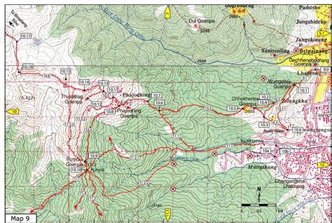 Dechenphodrang and Pajoding Thimphu Map - Thimphu • mappery