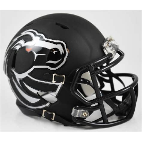 Riddell NCAA Boise St Broncos Matte Black Speed Mini Football Helmet