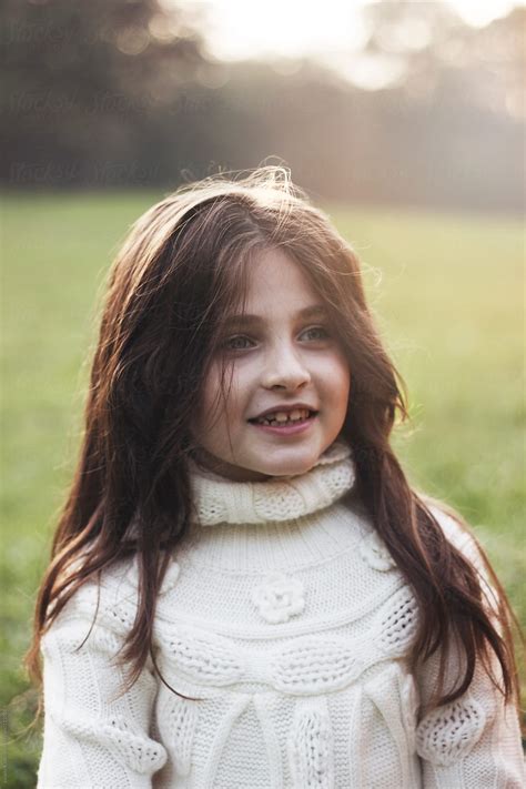 "Child Smiling Portrait" by Stocksy Contributor "Jovana Rikalo" - Stocksy