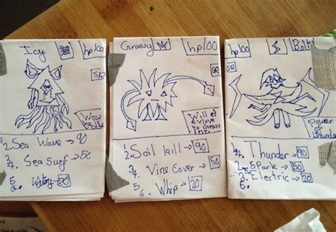 Daaaaaaw: Guy Finds Kid's Homemade Pokemon Cards - Geekologie