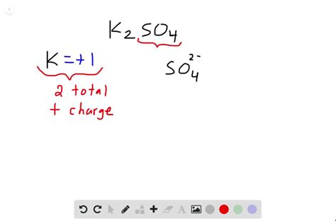 SOLVED:Determine the oxidation number of each atom in K2 SO4