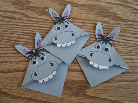 Donkey bookmarks | Fun Kids Craft Ideas | Pinterest | Bookmarks, Donkey and Craft