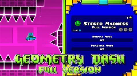 Stereo Madness Full Version (All Secret Coins) | Geometry Dash Full ...