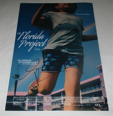 WILLEM DAFOE SIGNED THE FLORIDA PROJECT 12X18 MOVIE POSTER | Autographia