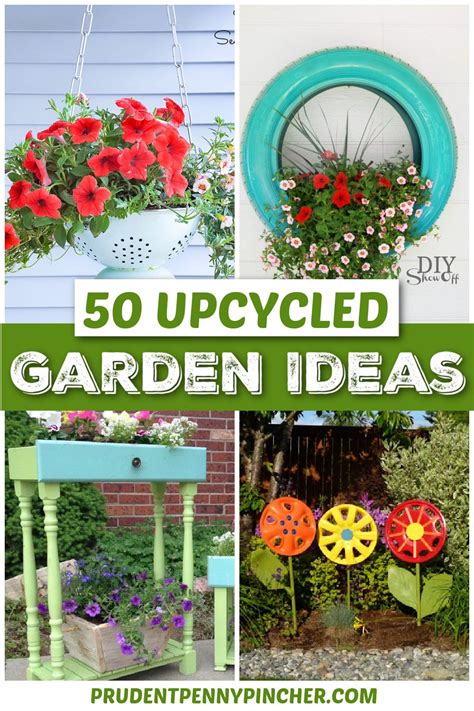 50 DIY Upcycled Garden Ideas - Prudent Penny Pincher