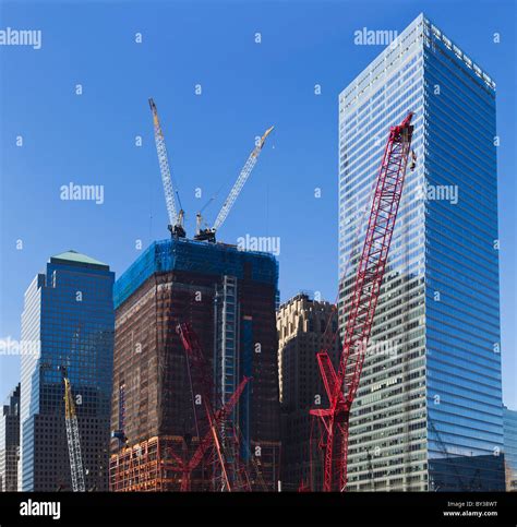 USA, New York, New York City, Construction site of World Trade Center Stock Photo - Alamy