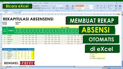 Contoh Absensi Karyawan Excel - IMAGESEE