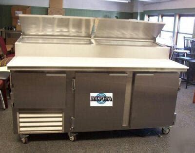 New 96" pizza prep table free shipping