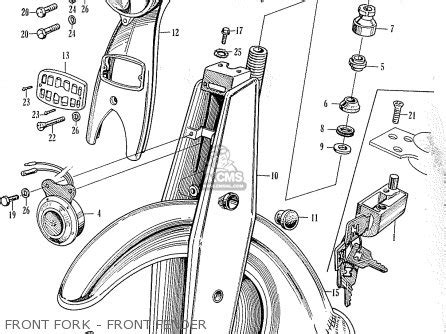 Honda C100 Worldwide (except U.s.a.) parts list partsmanual partsfiche