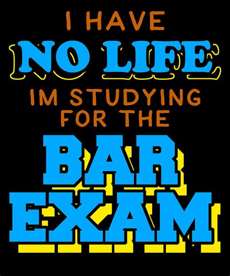 Bar Exam Funny Lawyer Apparel Digital Art by Michael S