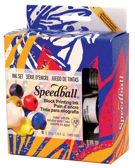 Block Printing Ink set of 6 | Speedball