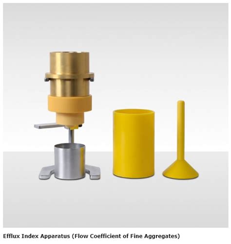 Efflux Index Apparatus (Flow Coefficient of Fine Aggregates) (UTA-0440) - Material Testing ...