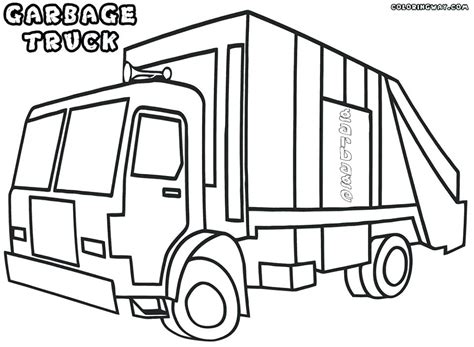 Side Loader Garbage Truck Coloring Pages Coloring Pages