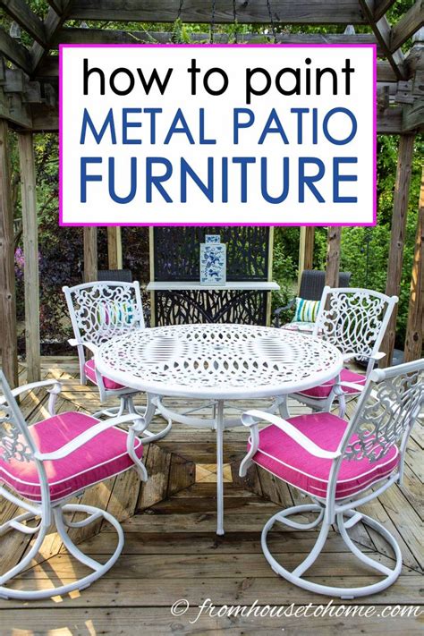 How To Paint Metal Patio Furniture