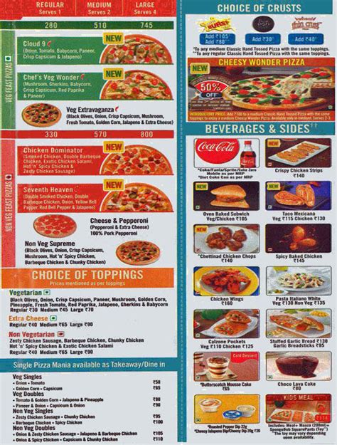 Menu of Dominos Pizza, Panch Pakhadi, Thane West, Mumbai | EazyDiner