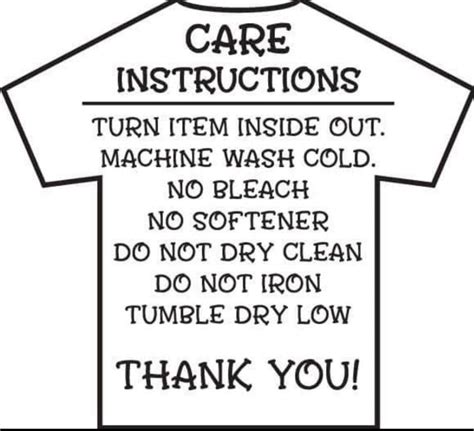 Heat Transfer Vinyl Htv Care Instructions Printable Free